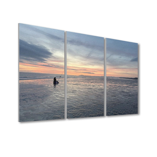 Decorative Sound Absorbing Wall Panels Sunset Fishing by Papi's Canvas