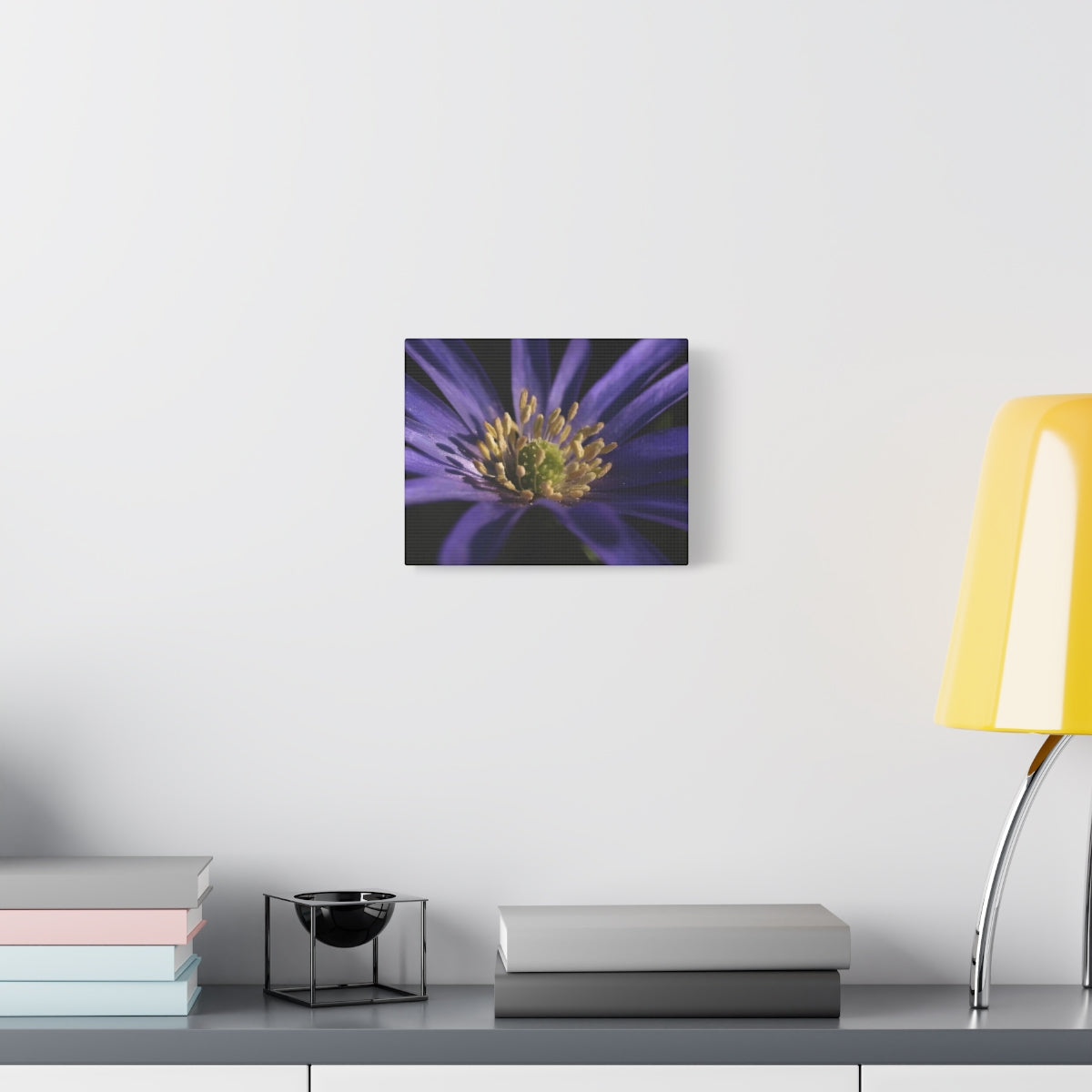 floral canvas print with purple anemone, size: 10''x8''