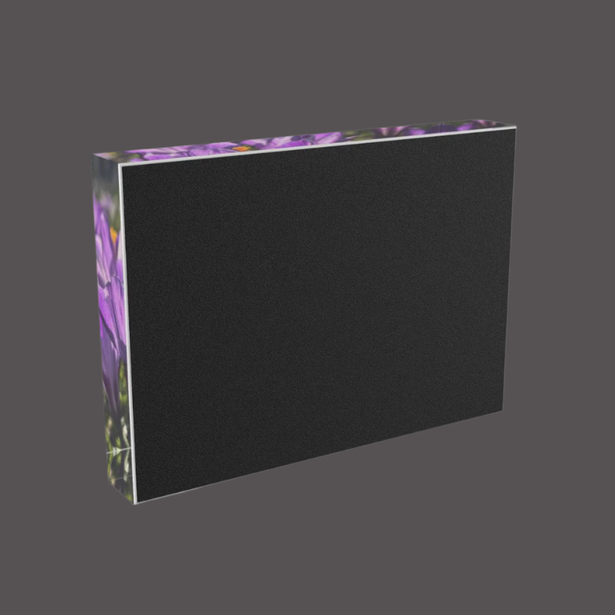 floral acrylic photo block