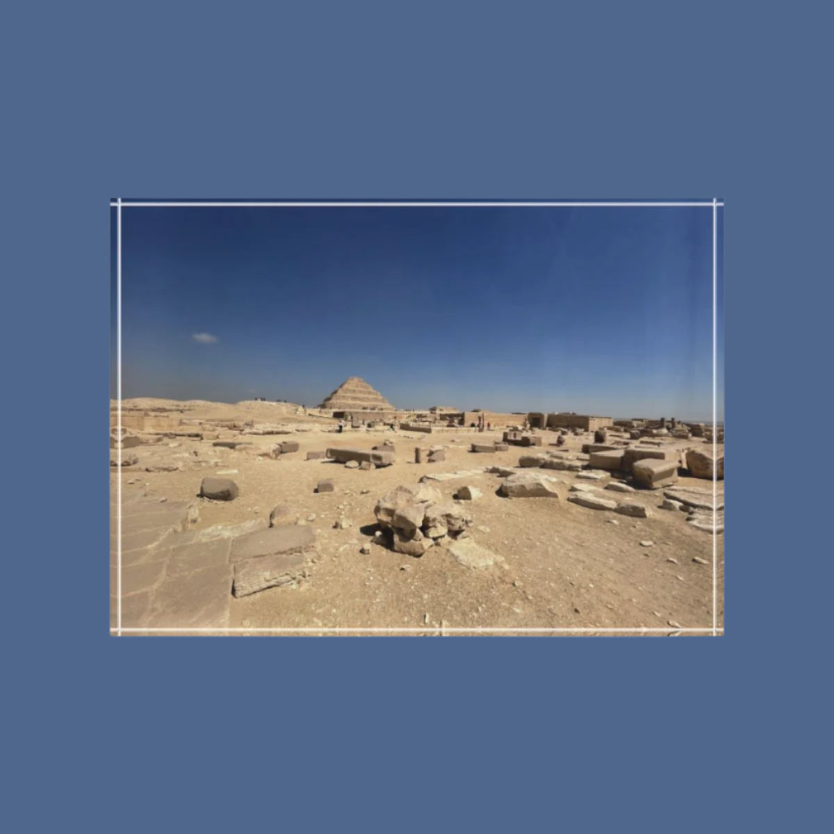 acrylic photo block featuring Step Pyramid of Saqqara size: 7''x5''