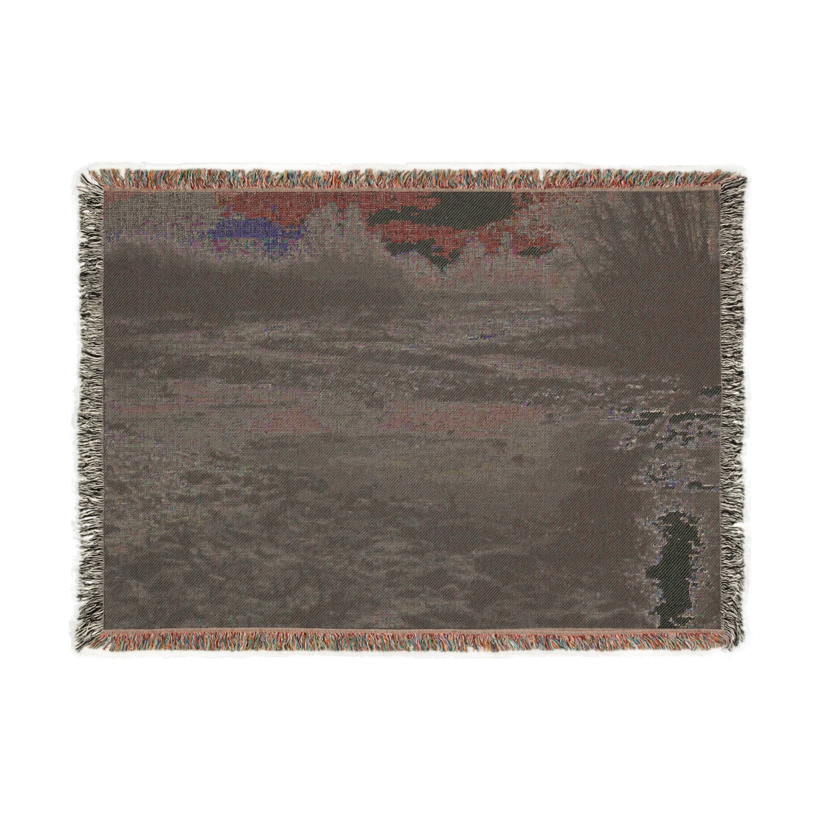 Woven Blanket with Winter in Poland