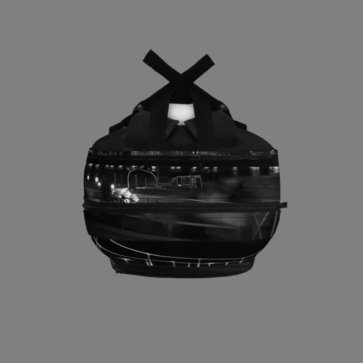 backpack featuring long exposure photograph of Budapest by night