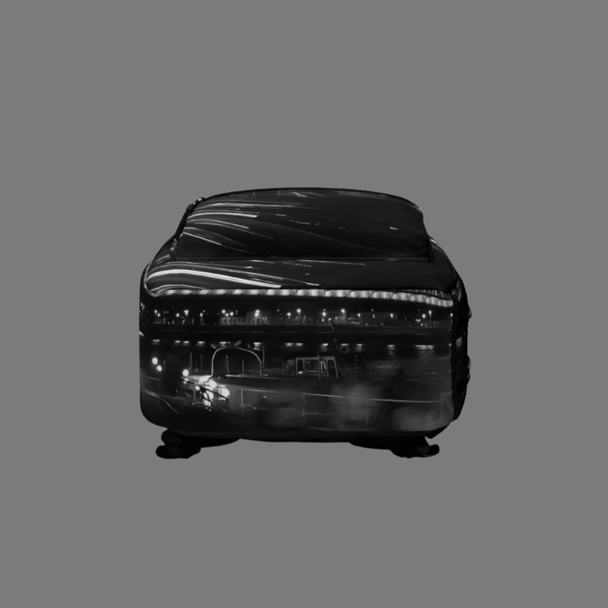 backpack featuring long exposure photograph of Budapest by night
