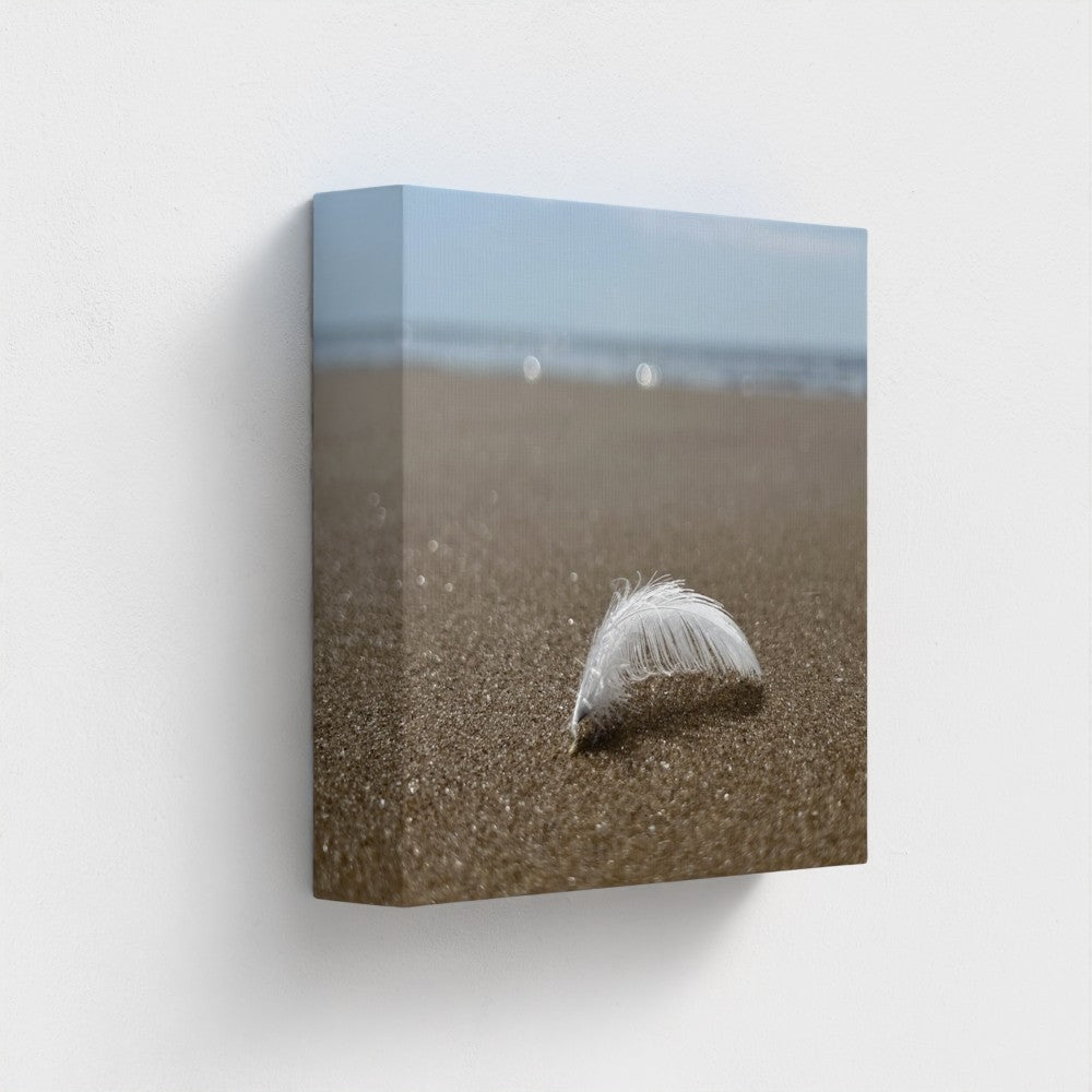 canvas print showcasing beach wall art - eco-friendly decor for natural home accents