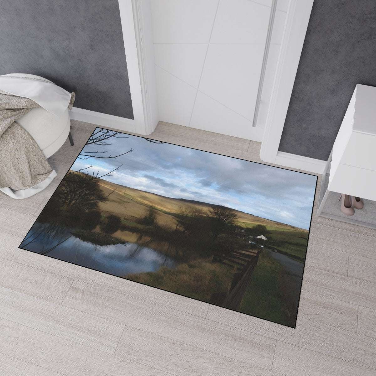 Heavy Duty Floor Mat featuring british landscape