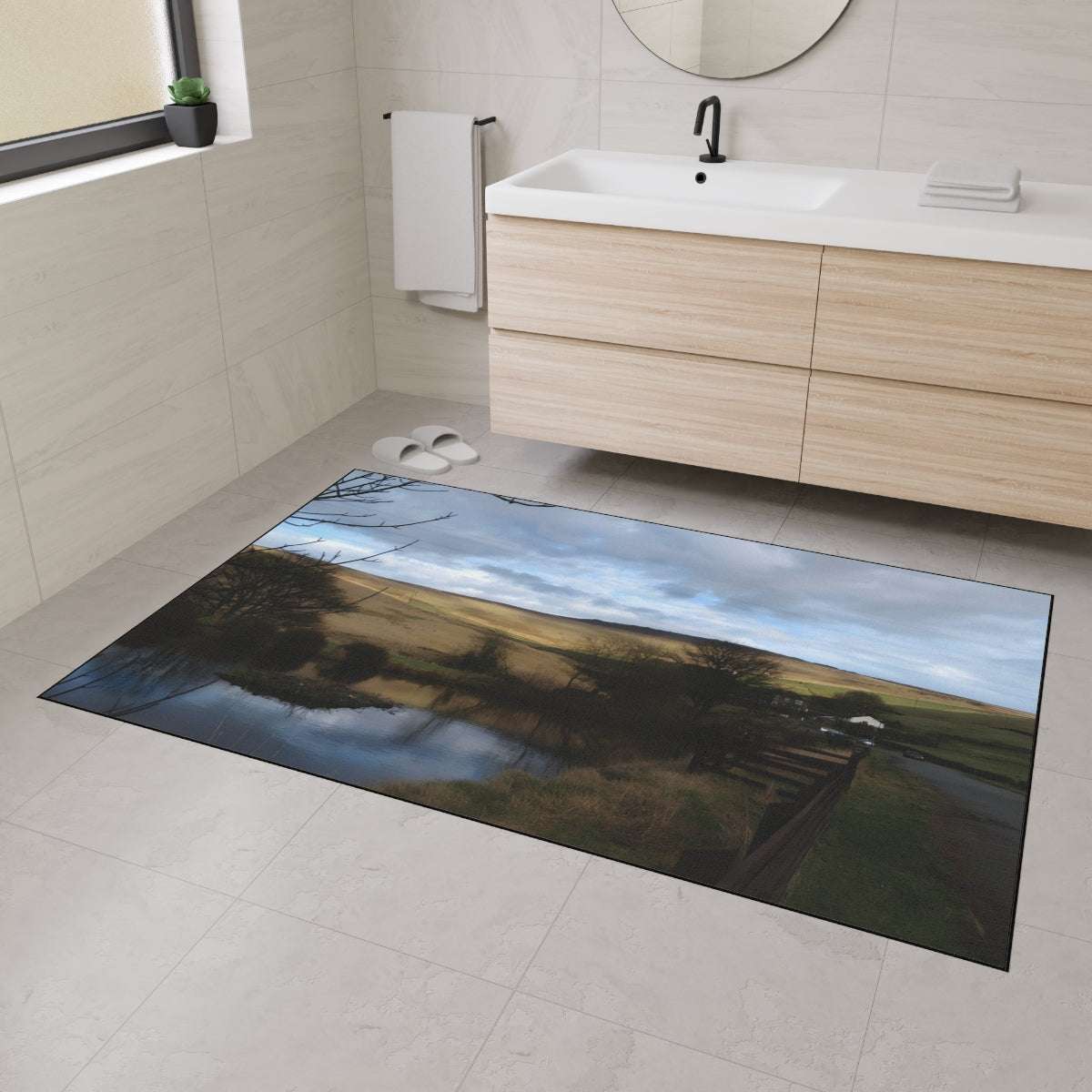 Heavy Duty Floor Mat featuring british landscape