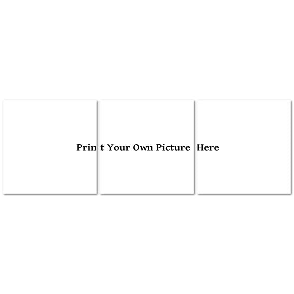 Papis Canvas Custom Made in UK Triptych Canvas blank white three panel mockup with Print Your Own Picture Here