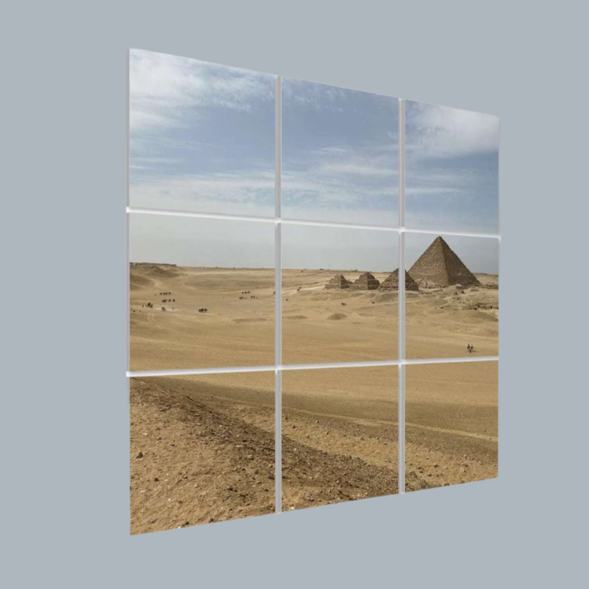 9 Decorative Sound Absorbing Wall Panel featuring Pyramid of Menkaure in Giza