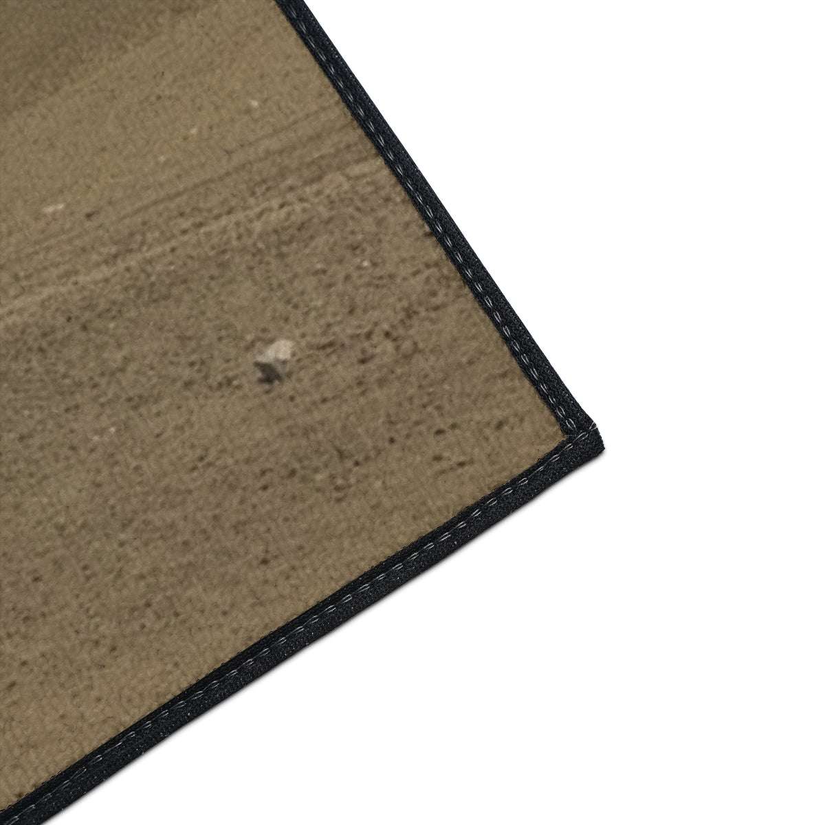 close up of the corner of Heavy Duty Floor Mat featuring desert and pyramids of giza