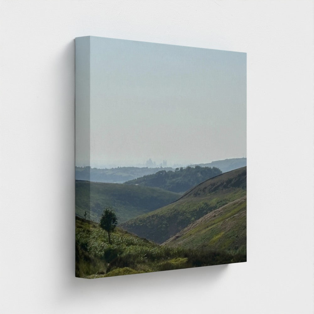 Eco-Friendly Wall Decor Manchester Skyline From Peak District canvas