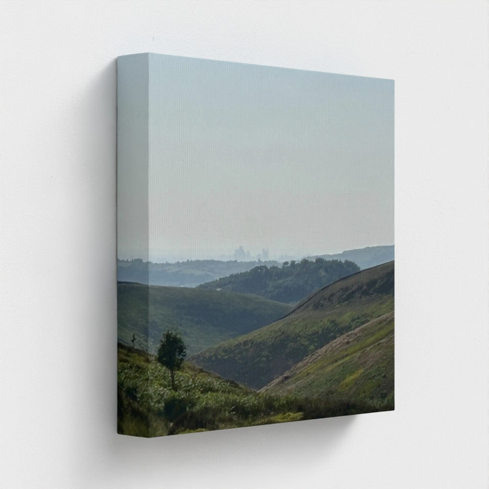Eco-Friendly Wall Decor Manchester Skyline From Peak District canvas print by Papi's Canvas