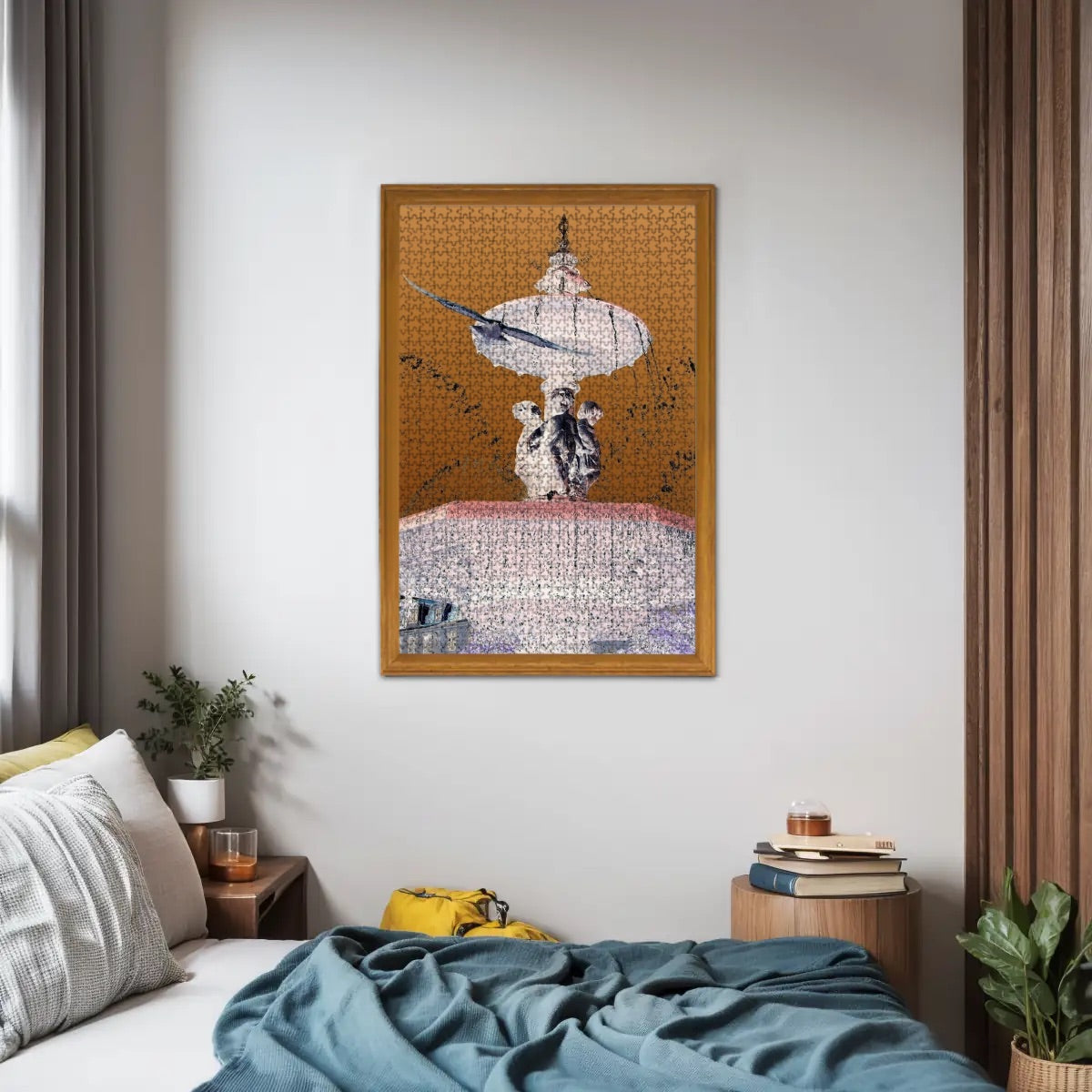1000 Piece Wooden Jigsaw Puzzle with Seagull in Flight
