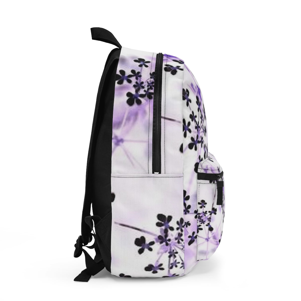 Right side of the inverted design with bottle pocket detail and deep monochrome contrast extending from the front.