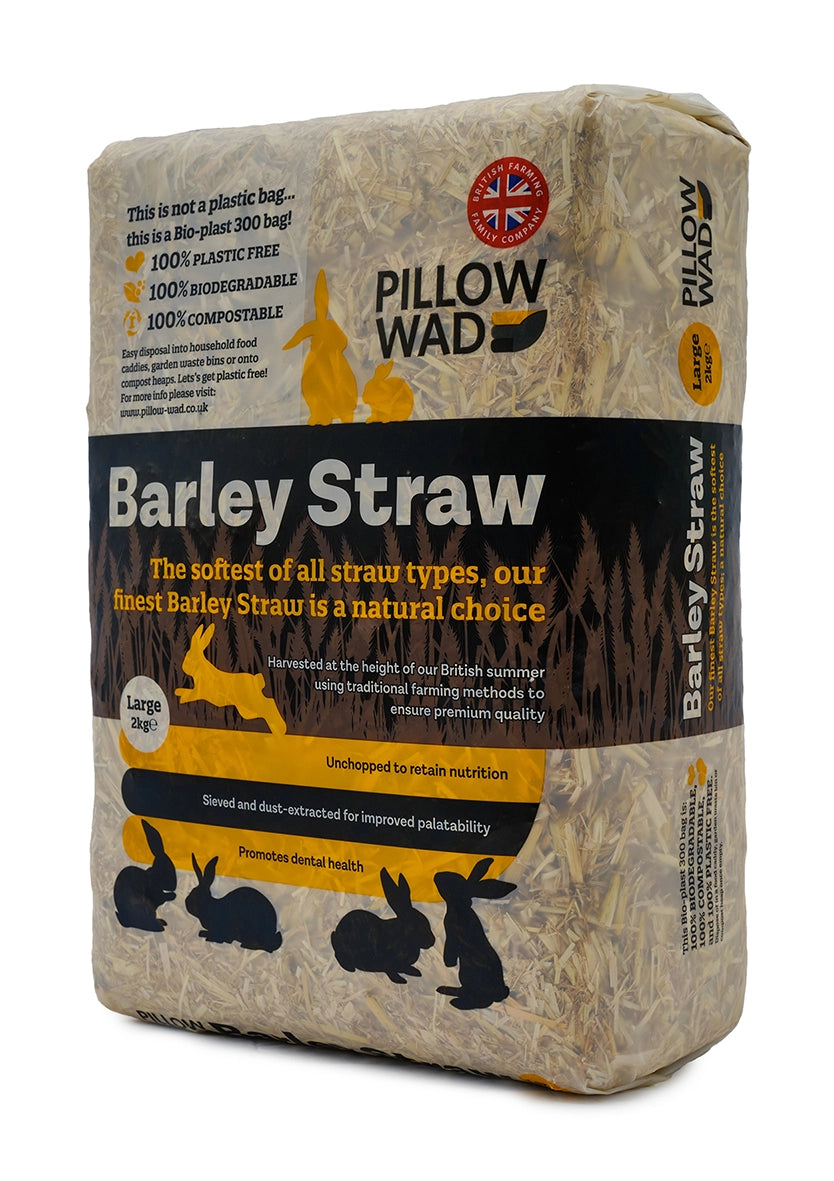 Pillow Wad Barley Straw Quality Dried Pet Natural Bedding Feed 2KG