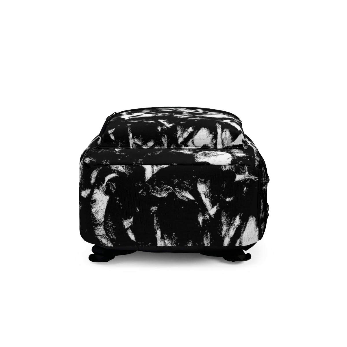 Bottom panel in a contrasting black and white composition with sharp and soft transitions
