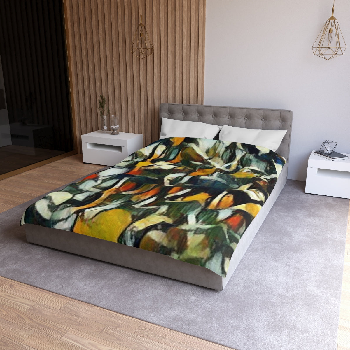 Leaf Tone – Abstract Art Duvet Cover