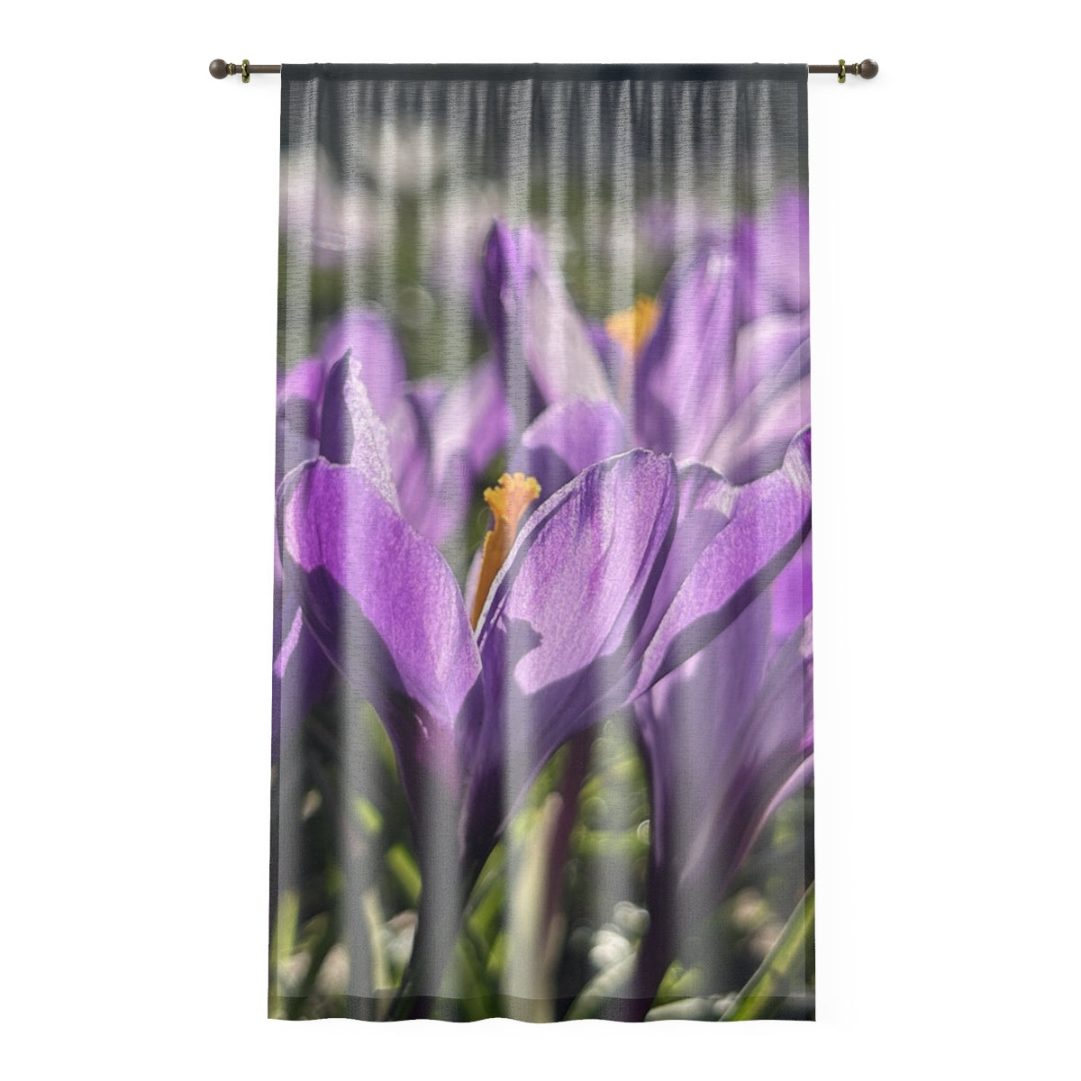 Floral Sheer Window Curtain