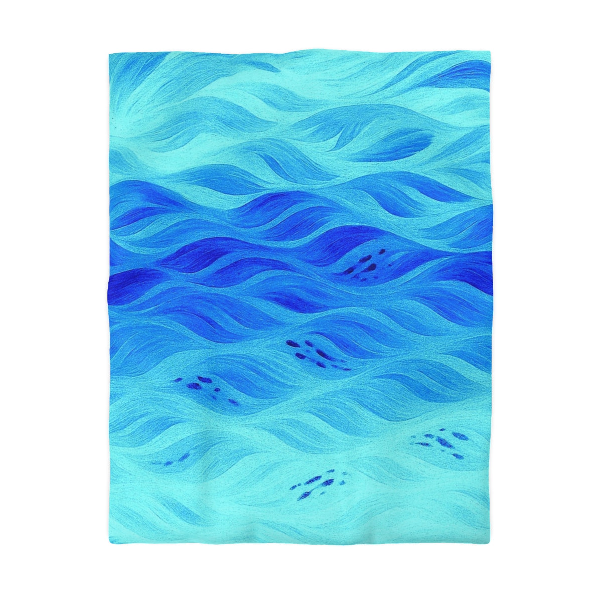 Gilded Amethyst Currents – Microfiber Duvet Cover