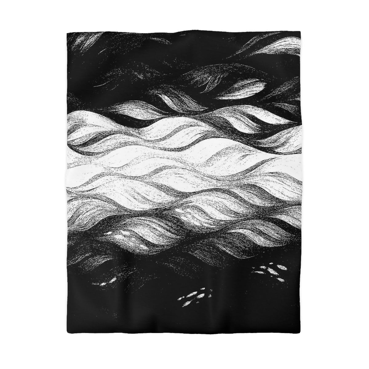 Gilded Amethyst Currents – Microfiber Duvet Cover