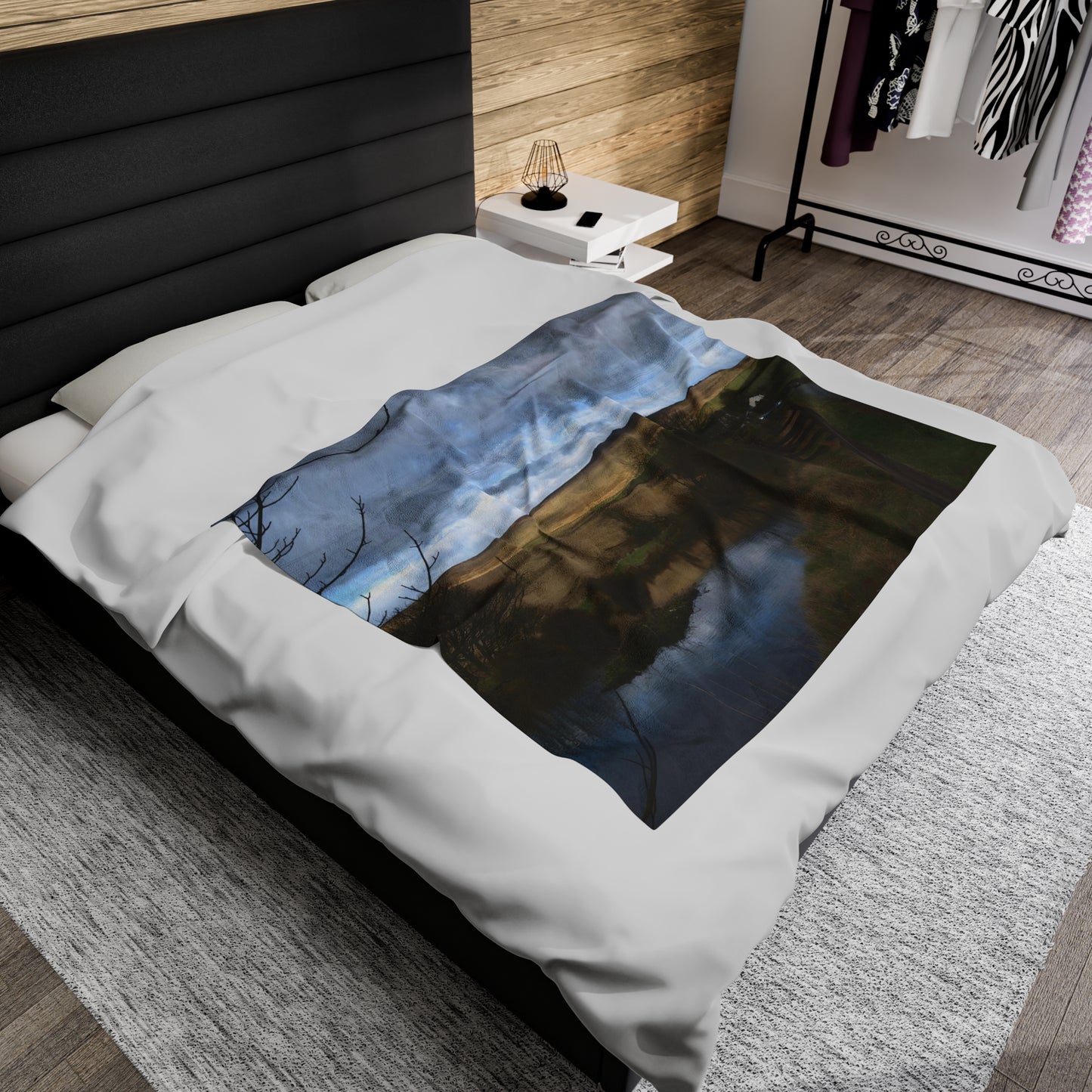 Velveteen Plush Blanket British Landscape