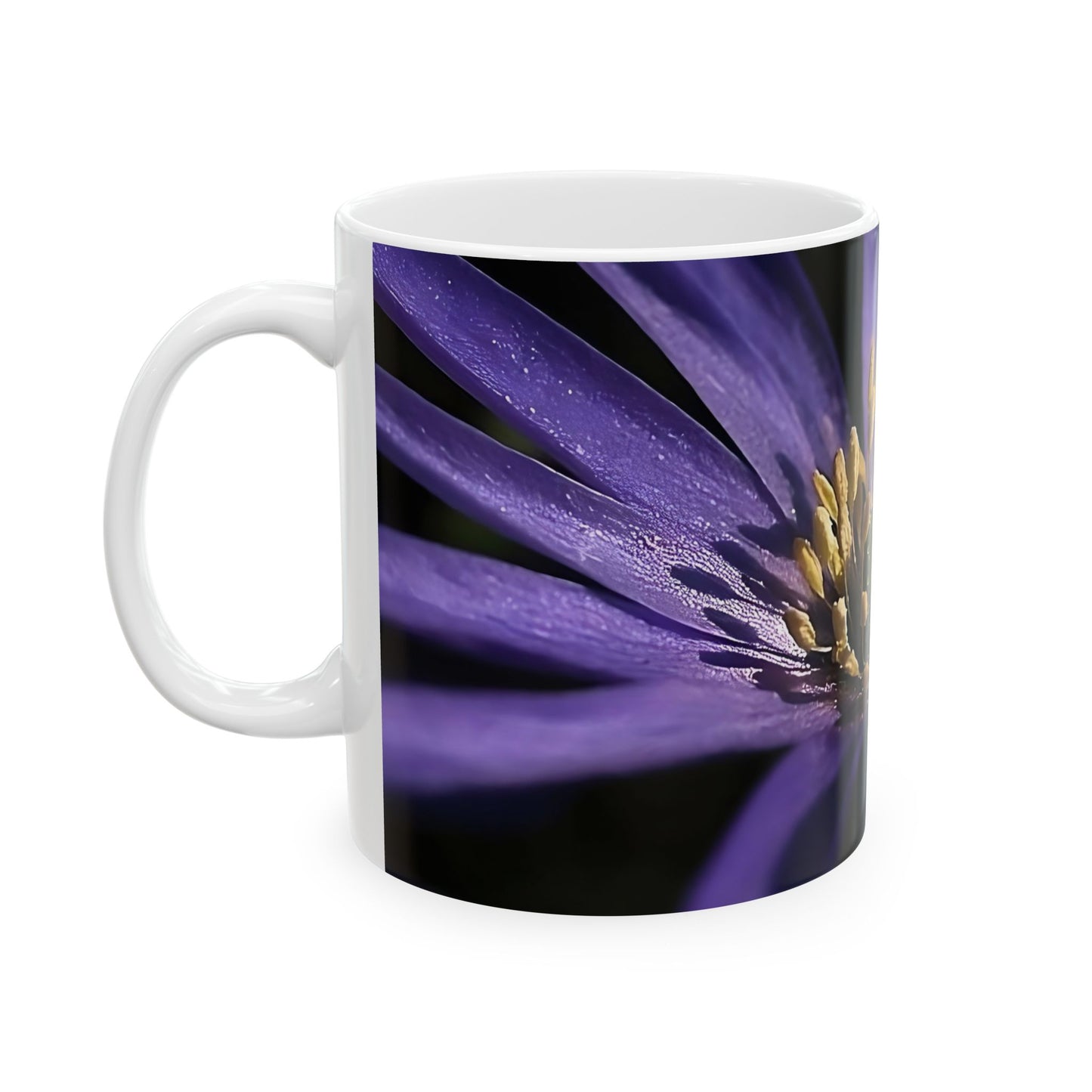 Anemone Flower Ceramic Mug, (11oz, 15oz)