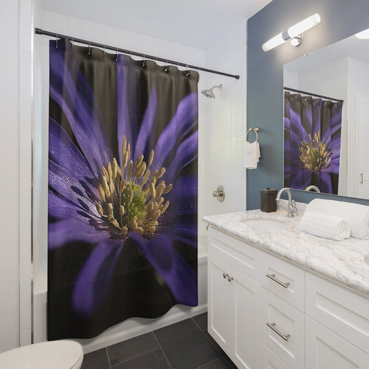 Purple Anemone Shower Curtain