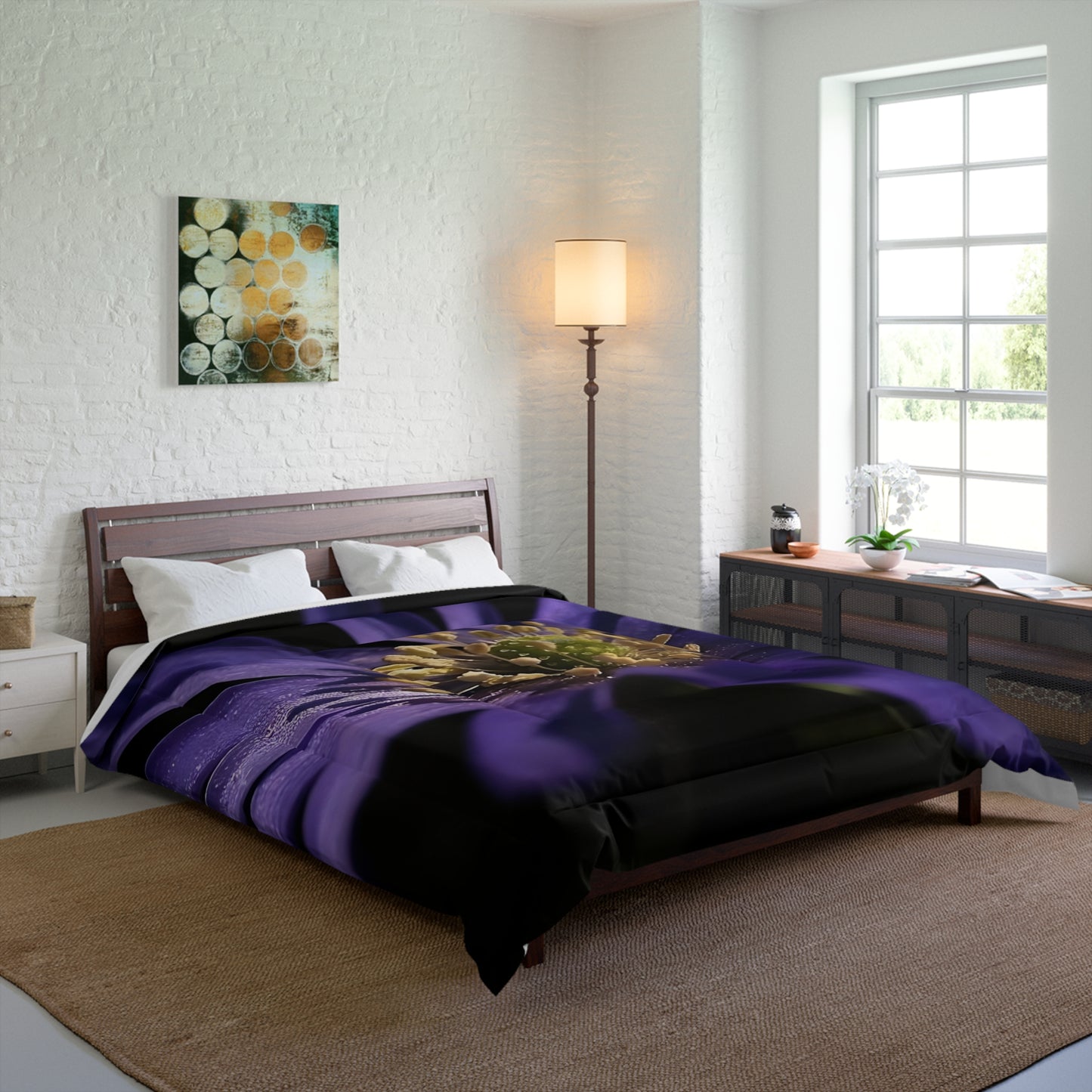 Purple Anemone Comforter