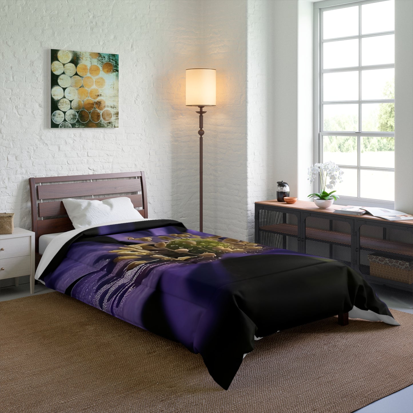 Purple Anemone Comforter