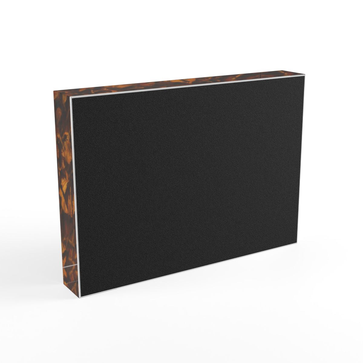 view of the back of acrylic photo block