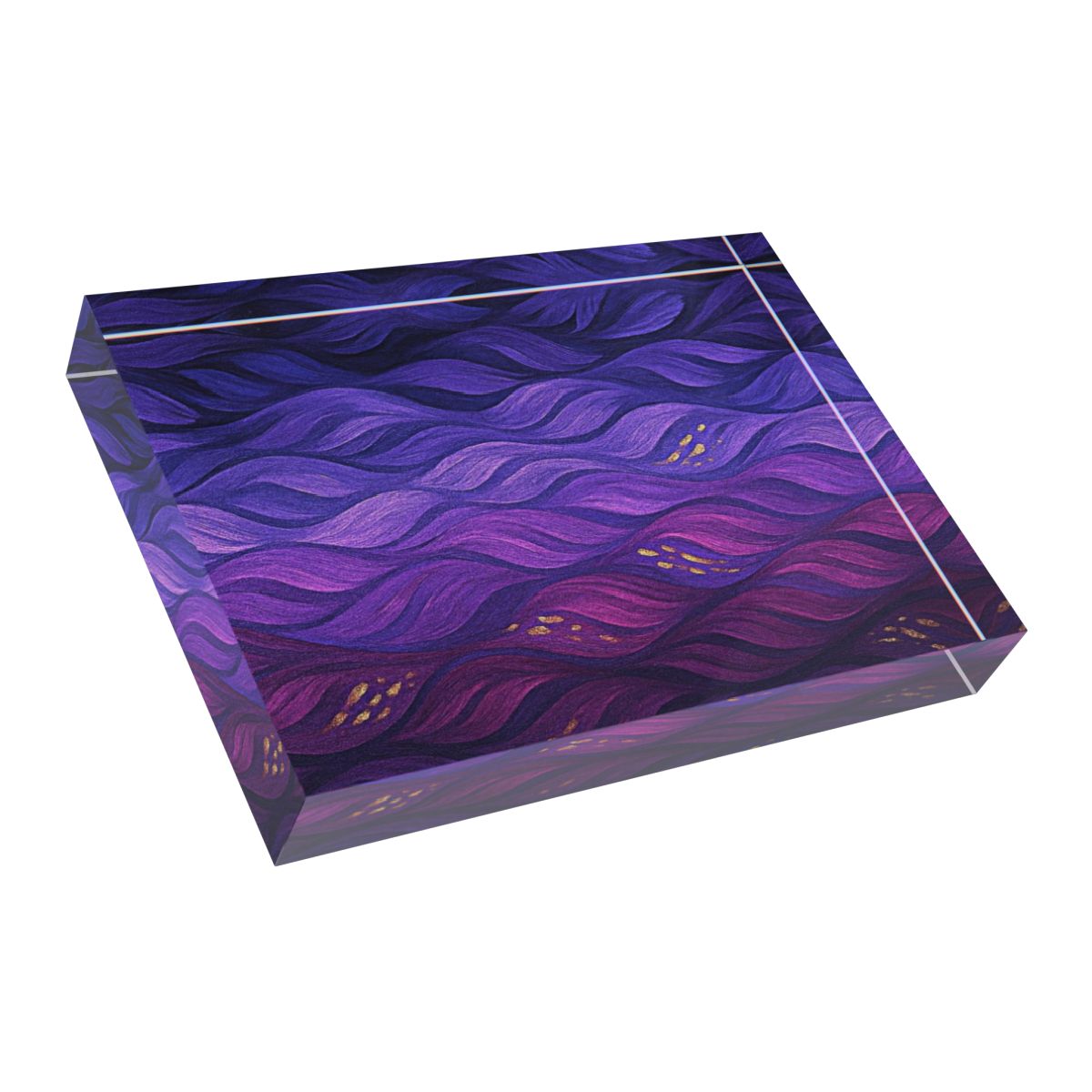 Low-angle image emphasizing the artwork’s depth and vivid, multicolor layers