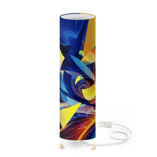Handmade in UK Decorative Abstract Standing Lamp with vibrant colors and modern design