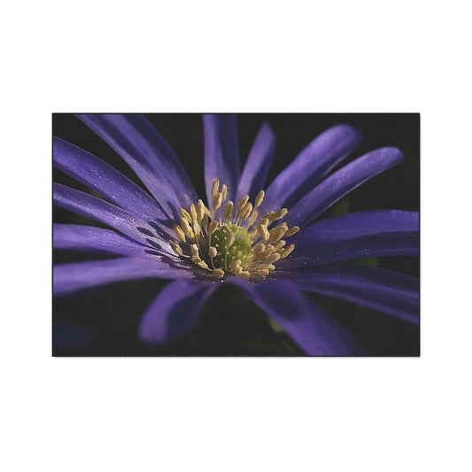 Heavy Duty Floor Mat featuring purple anemone